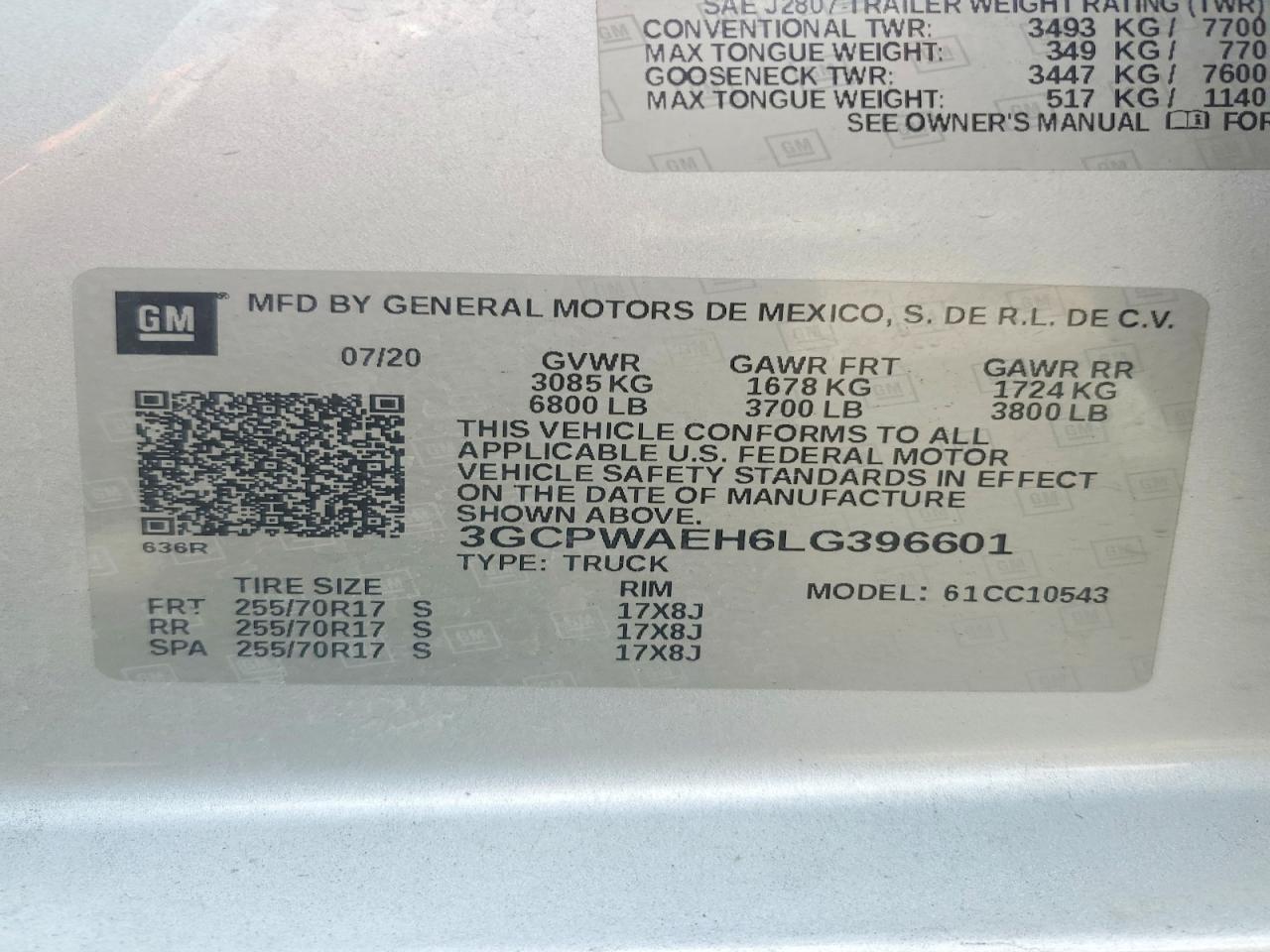 2020 CHEVROLET SILVERADO C1500 photo 13