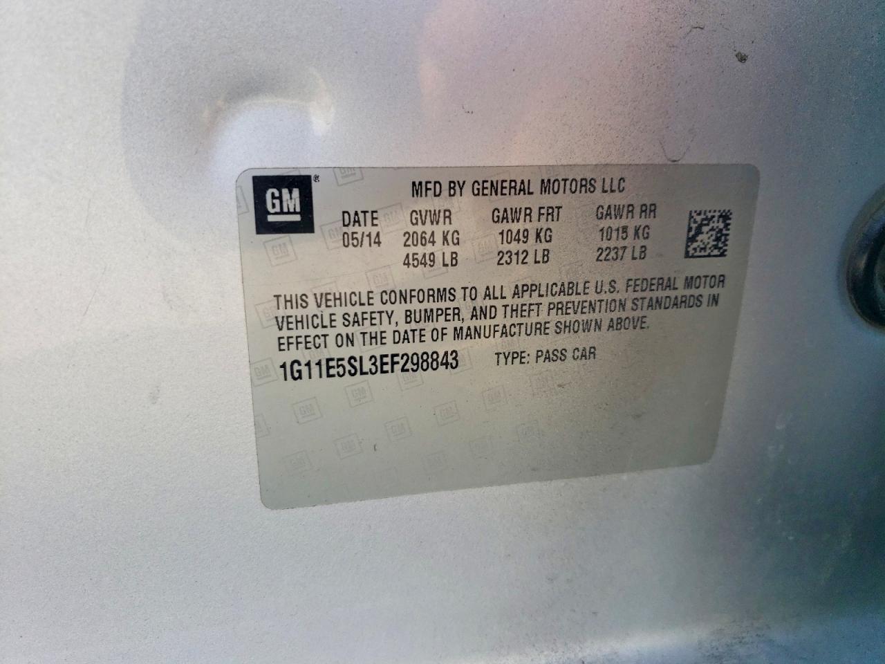 2014 CHEVROLET MALIBU 2LT photo 12