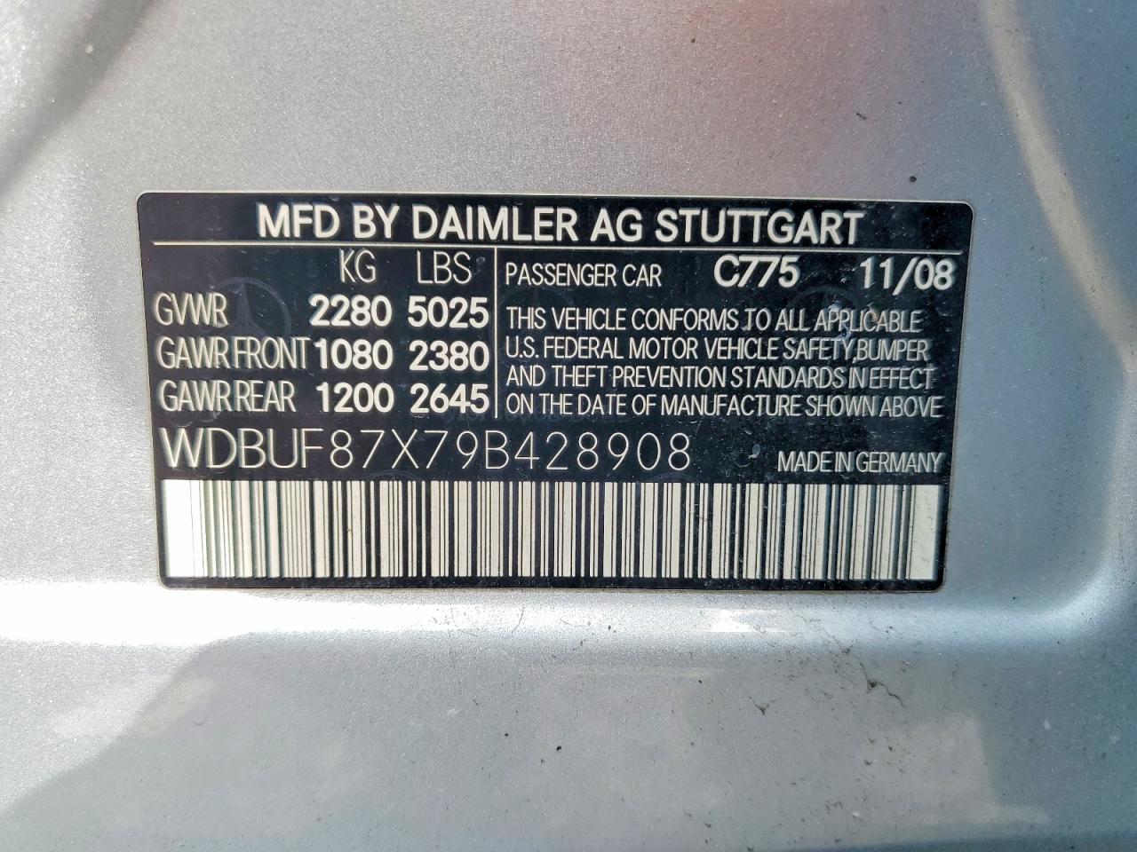 2009 MERCEDES-BENZ E 350 4MATIC photo 12