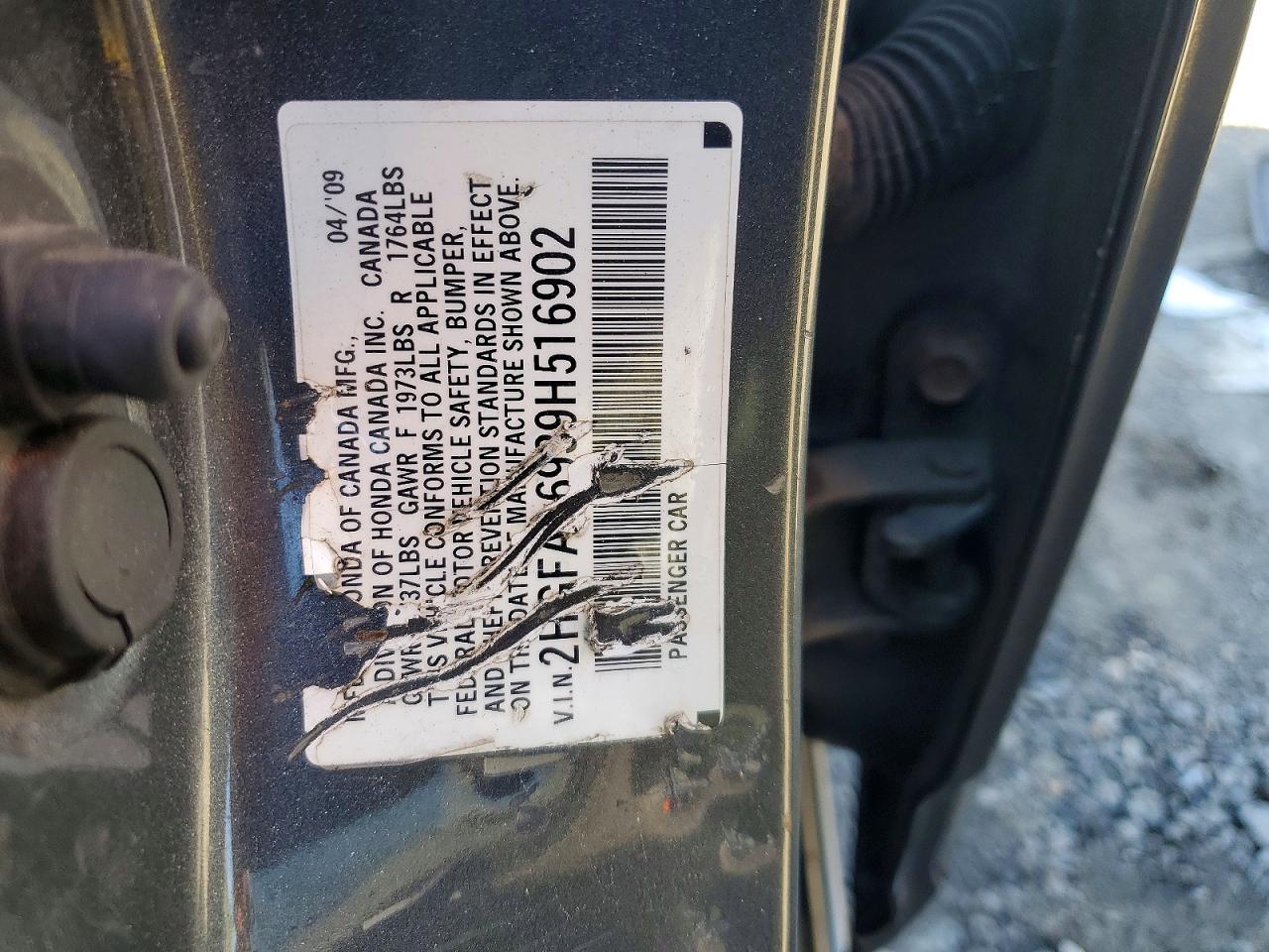 2009 HONDA CIVIC EXL photo 34