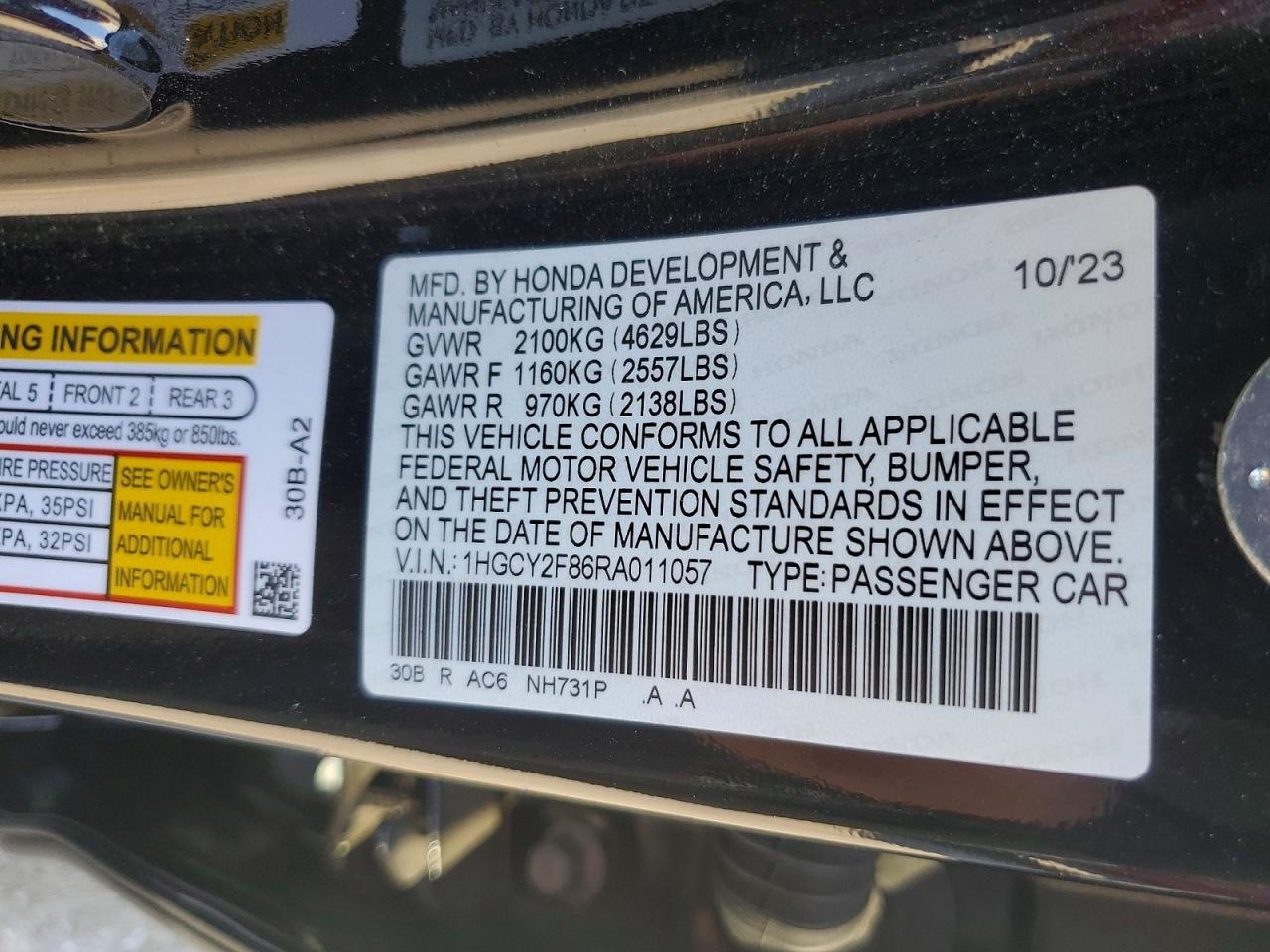 2024 HONDA ACCORD TOURING HYBRID photo 25