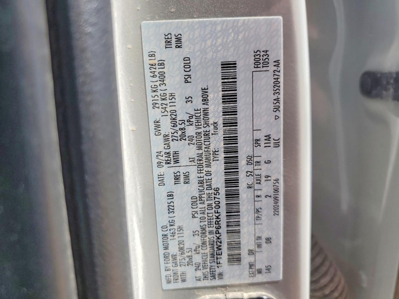 2024 FORD F150 STX photo 12