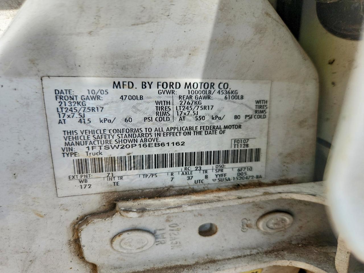 2006 FORD F250 SUPER DUTY photo 34