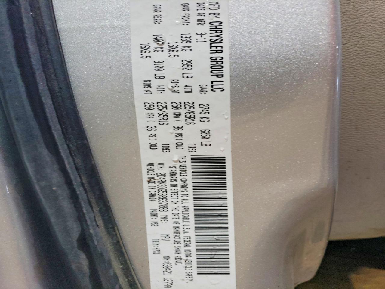 2011 DODGE GRAND CARAVAN MAINSTREET photo 37