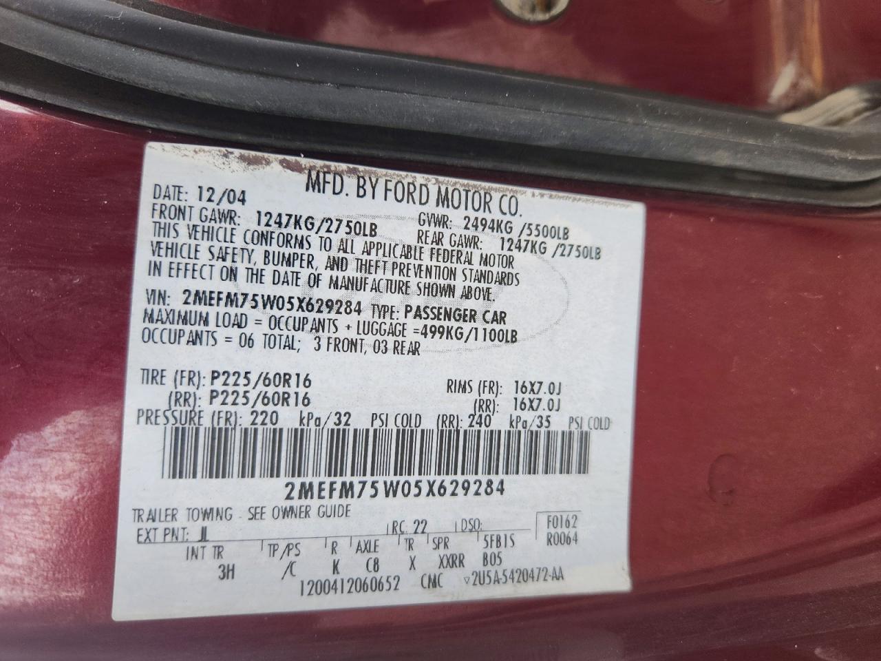 2005 MERCURY GRAND MARQUIS LS photo 23