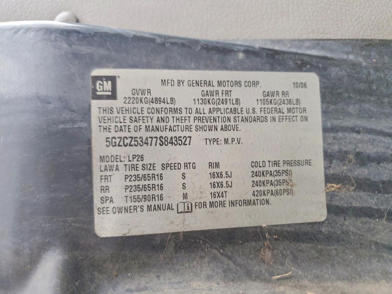 2007 SATURN VUE photo 27