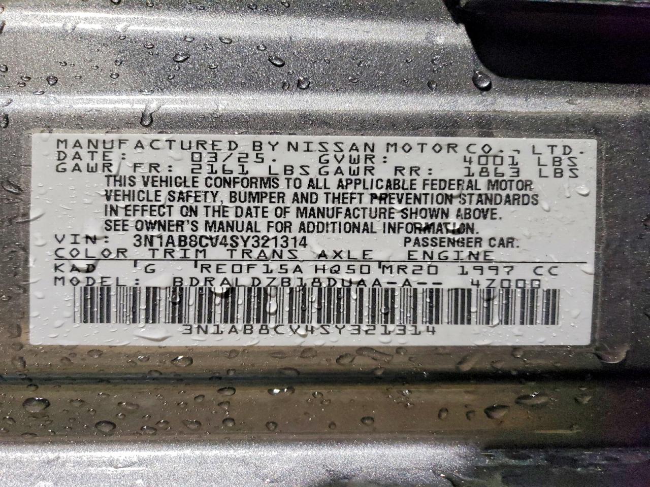2025 NISSAN SENTRA SV photo 12