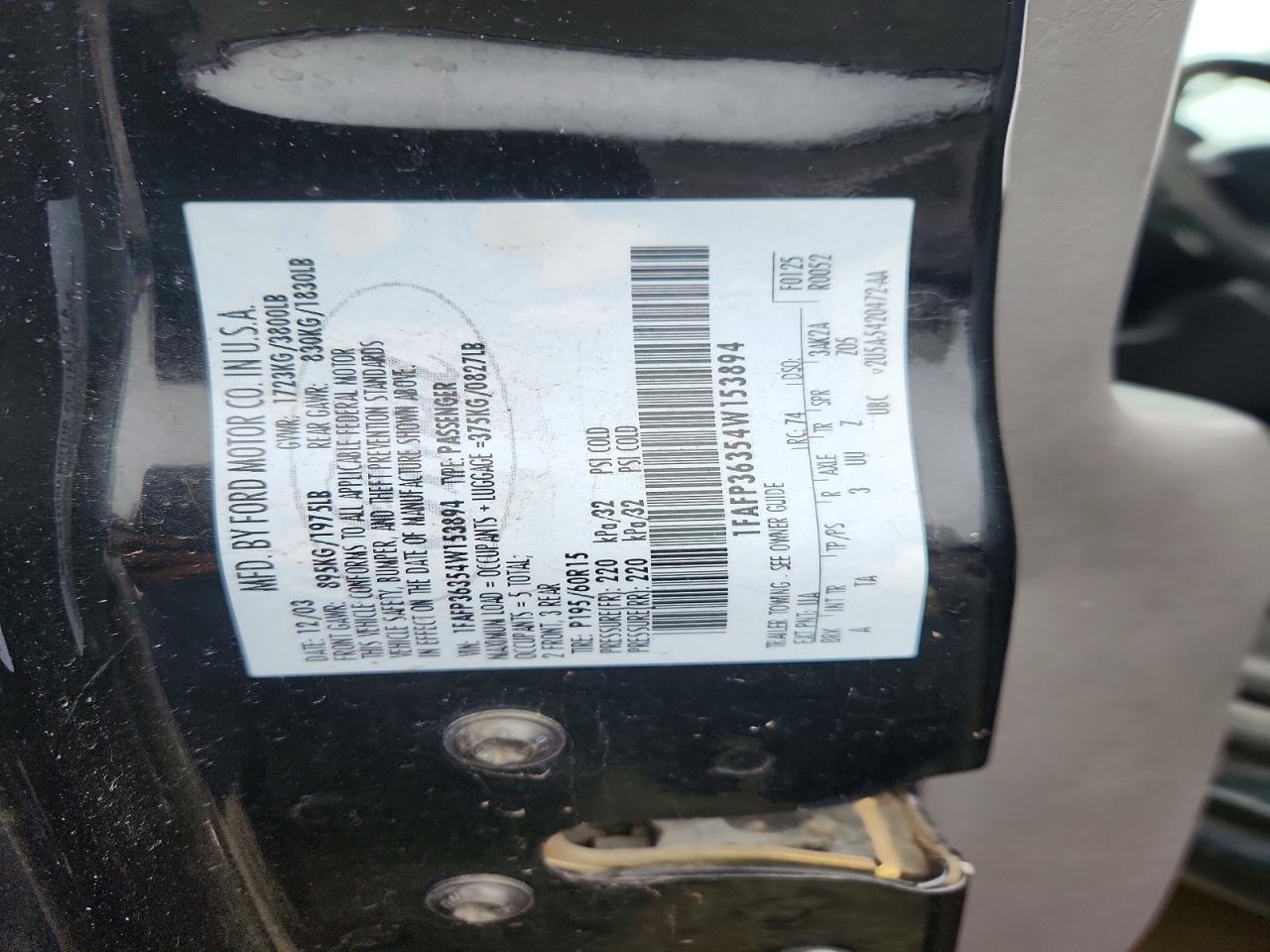 2004 FORD FOCUS SE photo 34