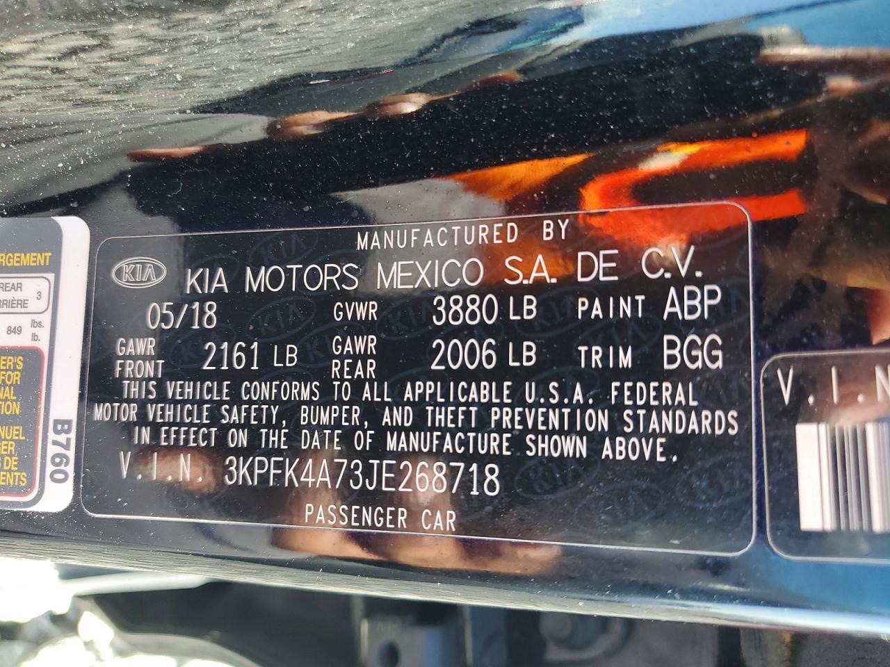 2018 KIA FORTE LX photo 13