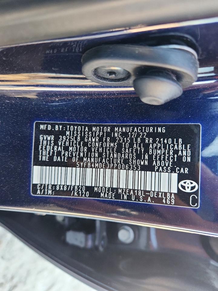 2023 TOYOTA COROLLA LE photo 25