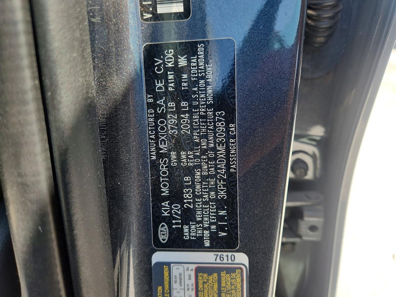 2021 KIA FORTE LXS photo 25