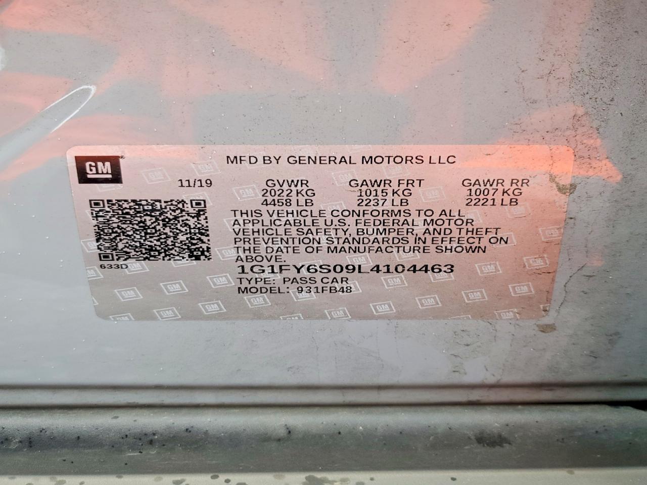 2020 CHEVROLET BOLT EV LT photo 13