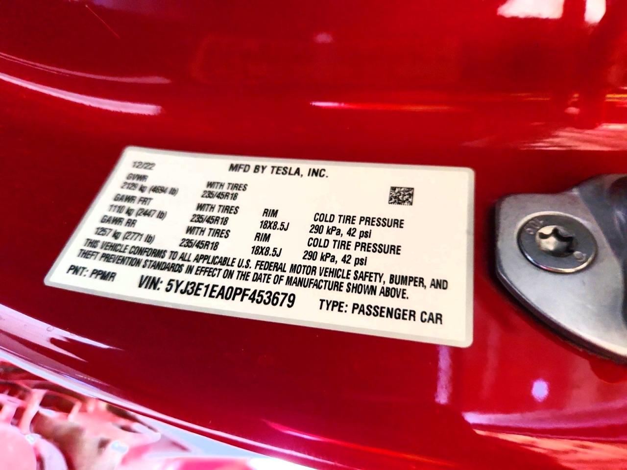 2023 TESLA MODEL 3 photo 12