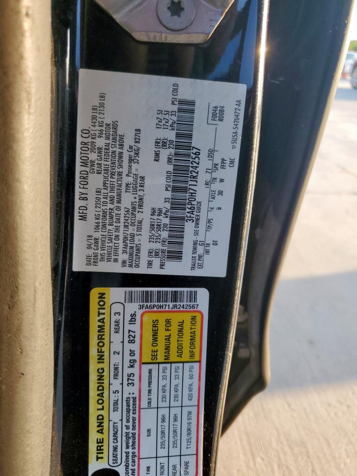 2018 FORD FUSION SE photo 21