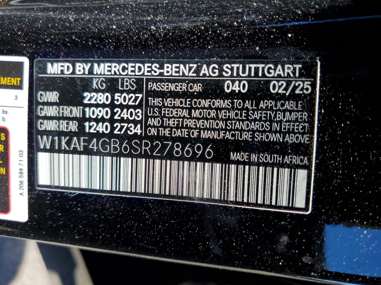 2025 MERCEDES-BENZ C 300 photo 12