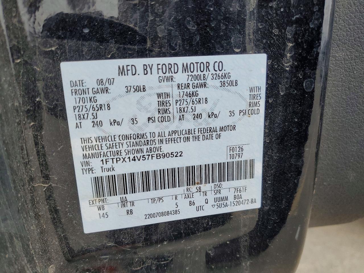2007 FORD F150 photo 23