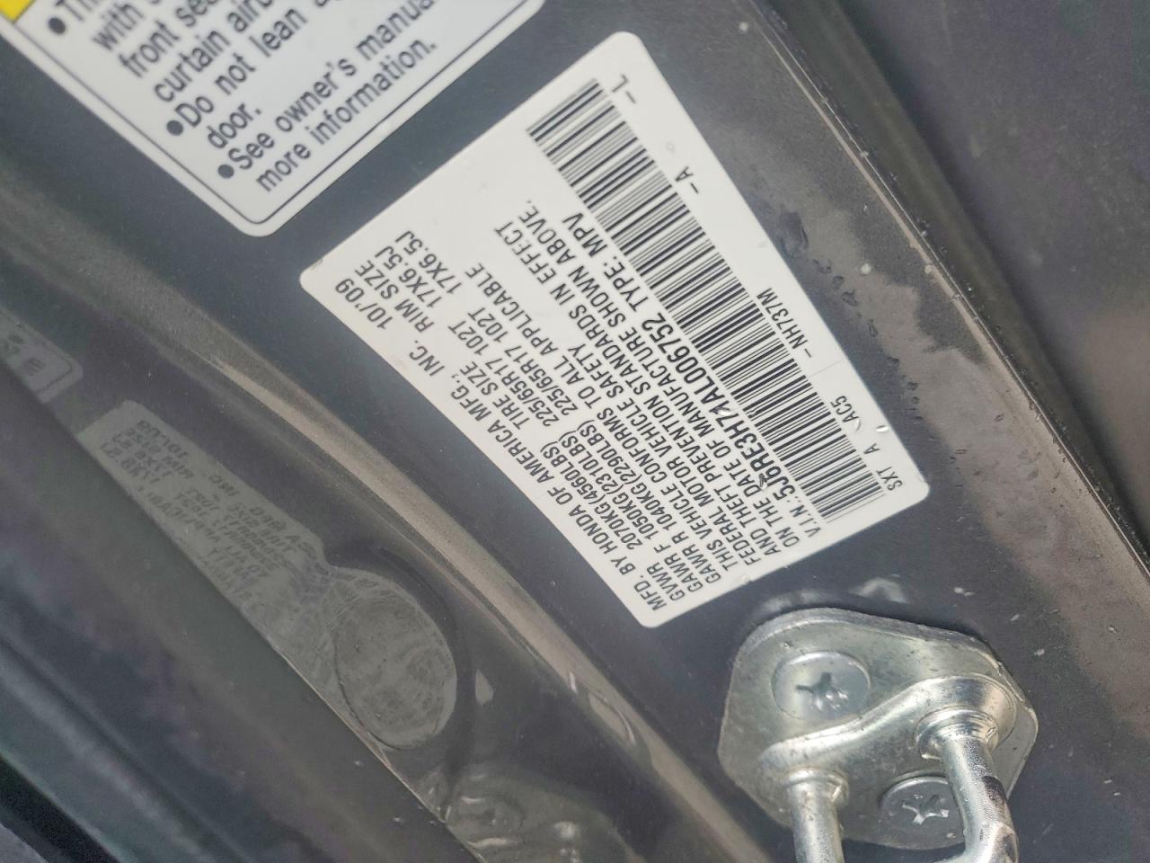 2010 HONDA CR-V EXL photo 37