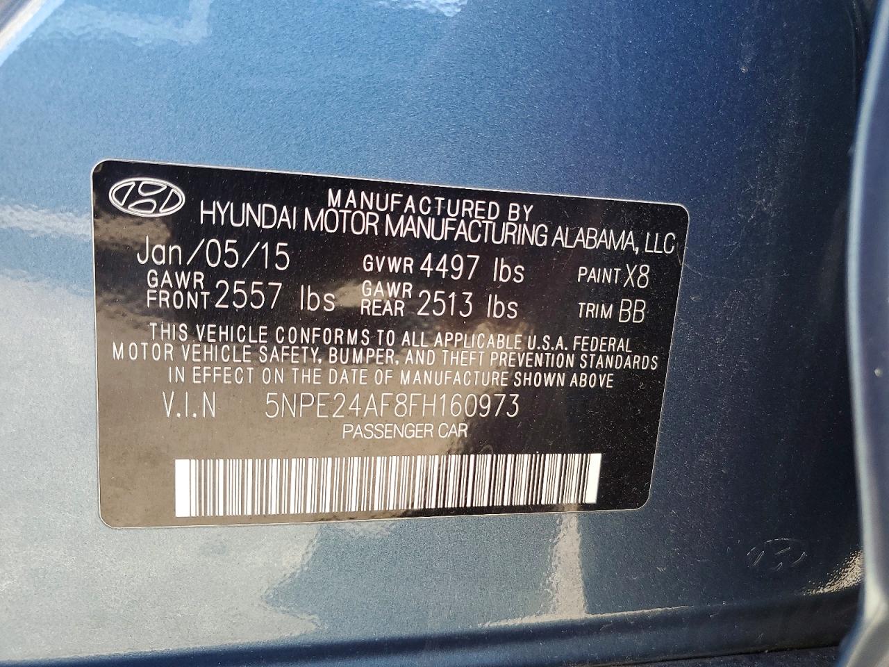 2015 HYUNDAI SONATA SE photo 23
