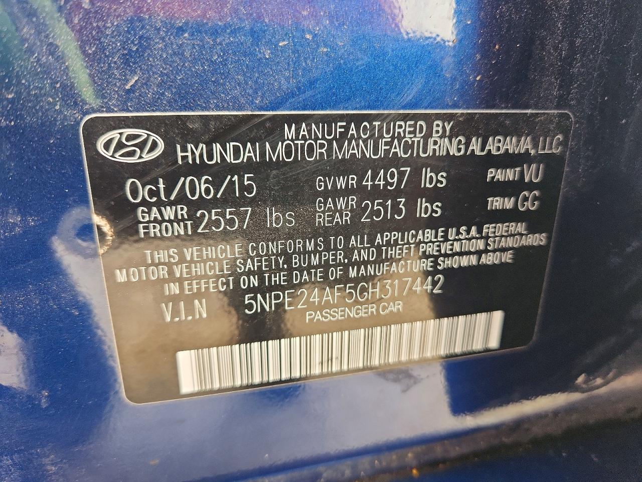 2016 HYUNDAI SONATA SE photo 12