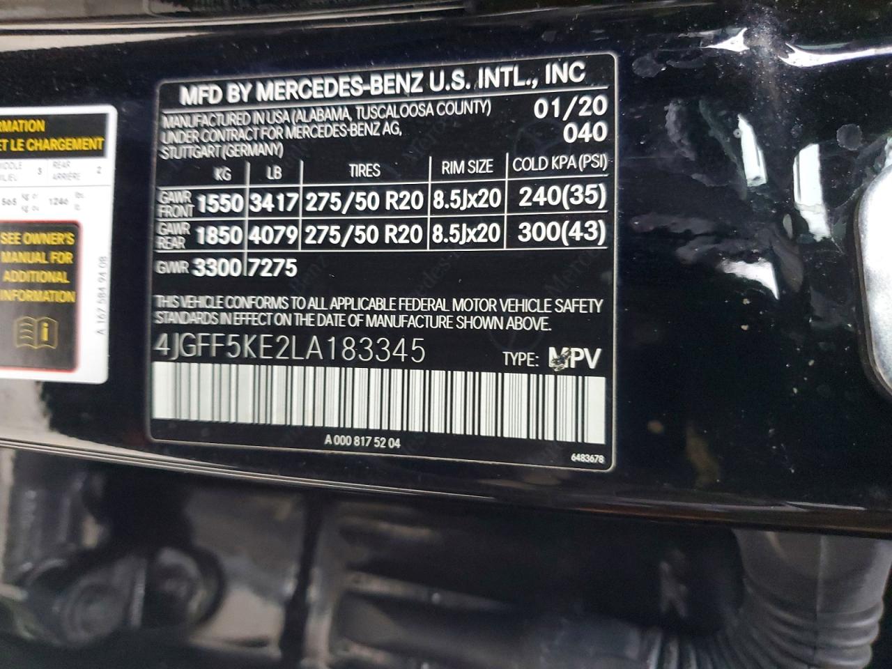 2020 MERCEDES-BENZ GLS 450 4MATIC photo 25
