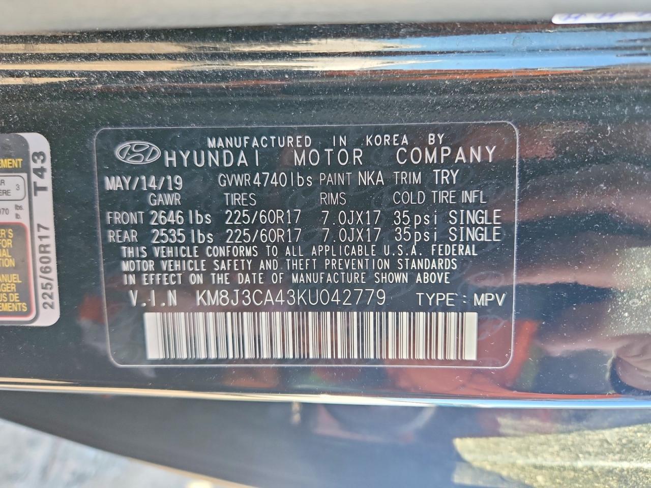 2019 HYUNDAI TUCSON VALUE photo 25