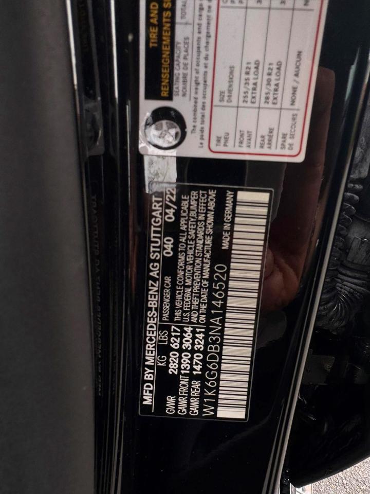 2022 MERCEDES-BENZ S 500 4MATIC photo 14
