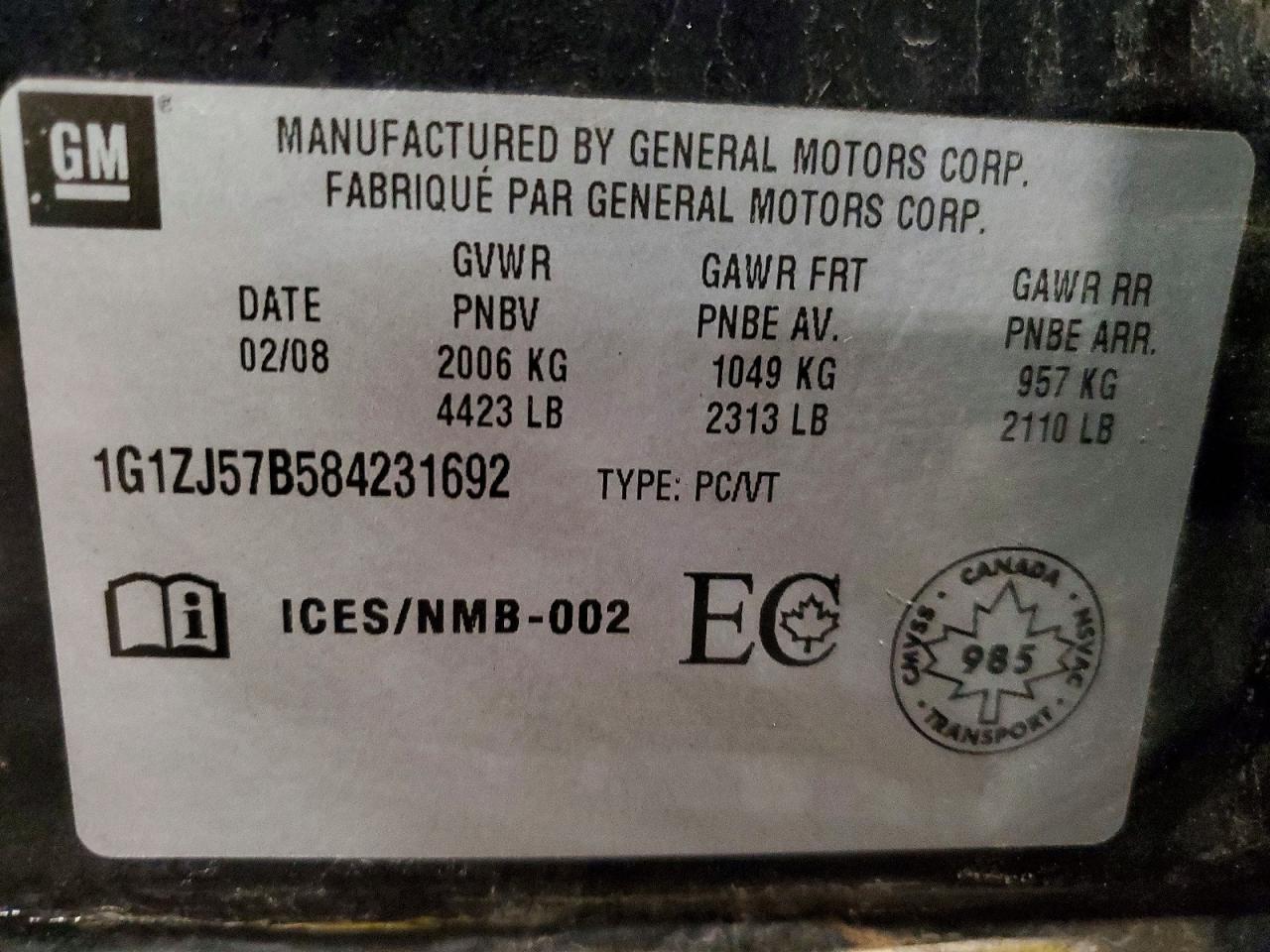 2008 CHEVROLET MALIBU 2LT photo 23