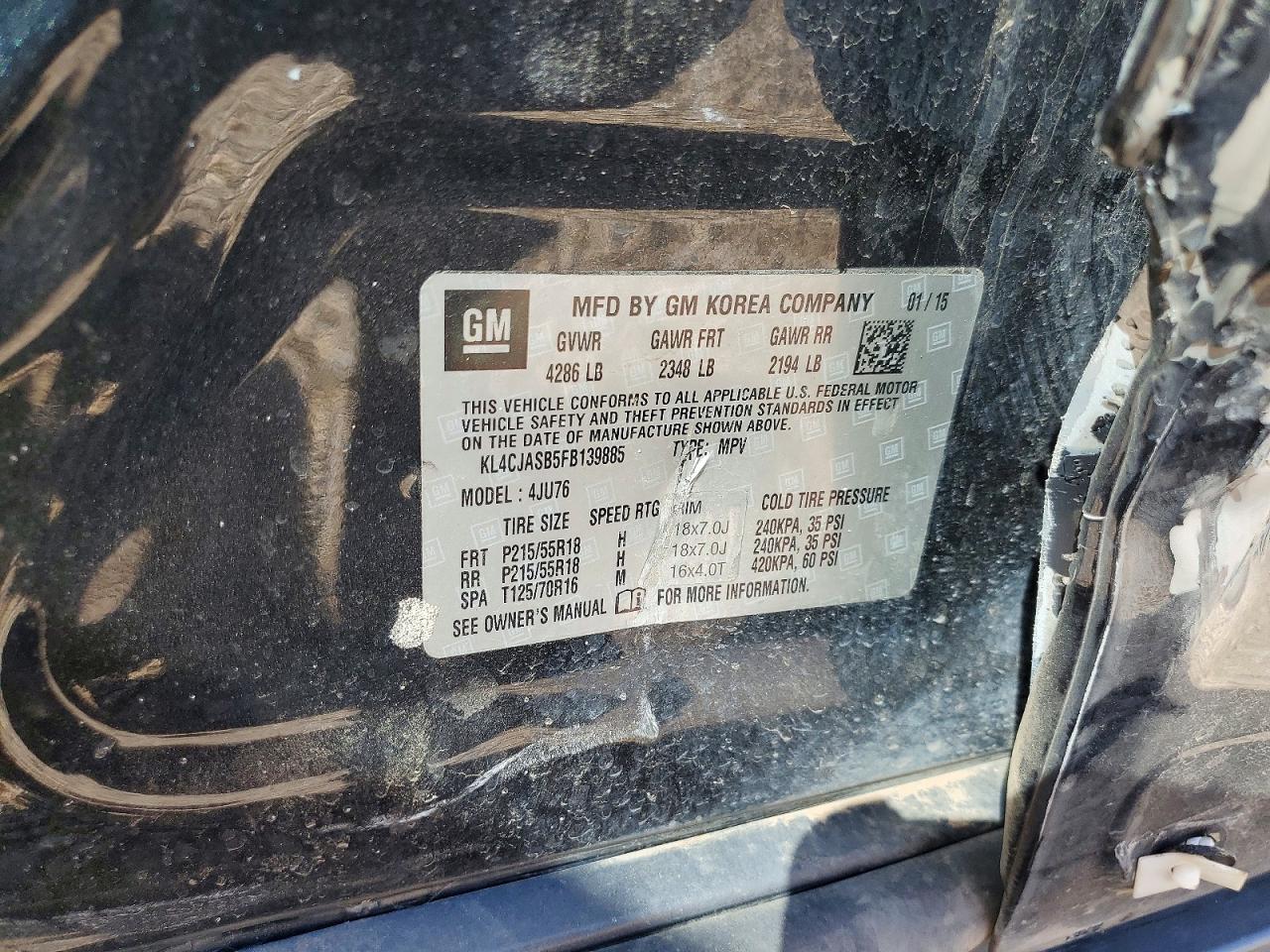 2015 BUICK ENCORE photo 12