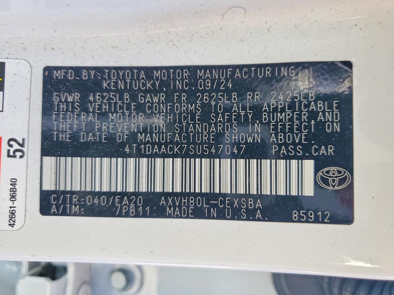 2025 TOYOTA CAMRY SE photo 12