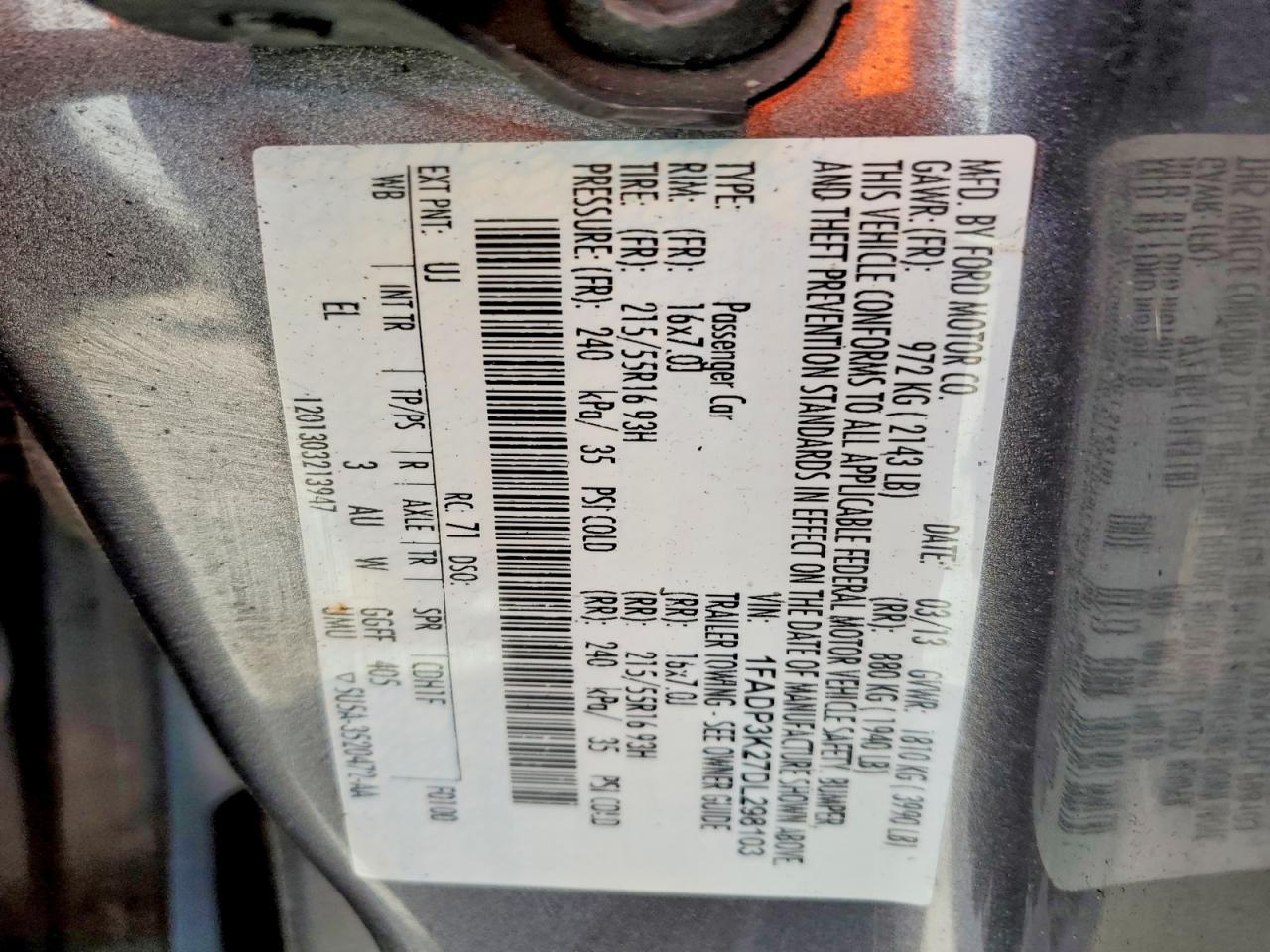 2013 FORD FOCUS SE photo 23