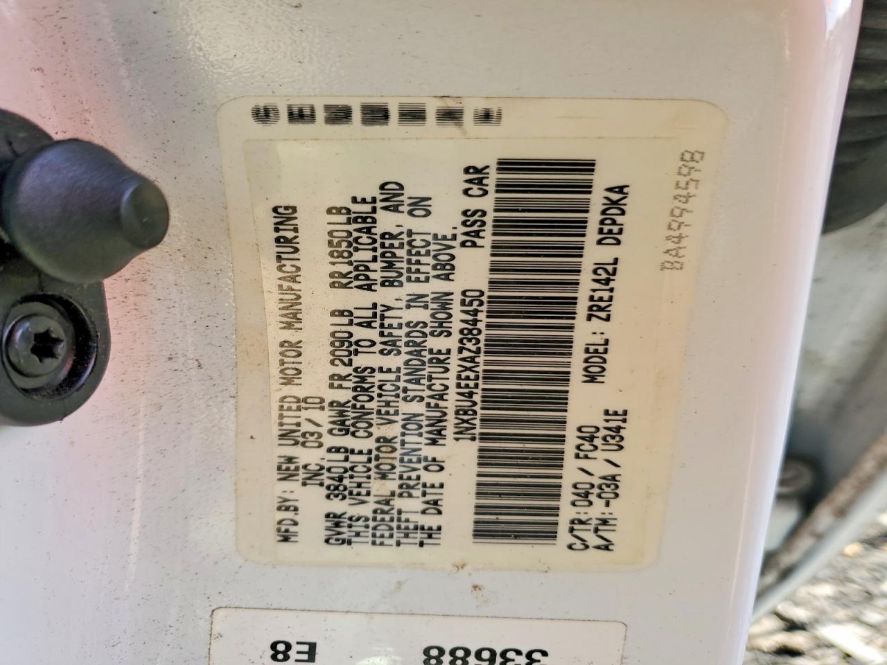2010 TOYOTA COROLLA LE photo 12