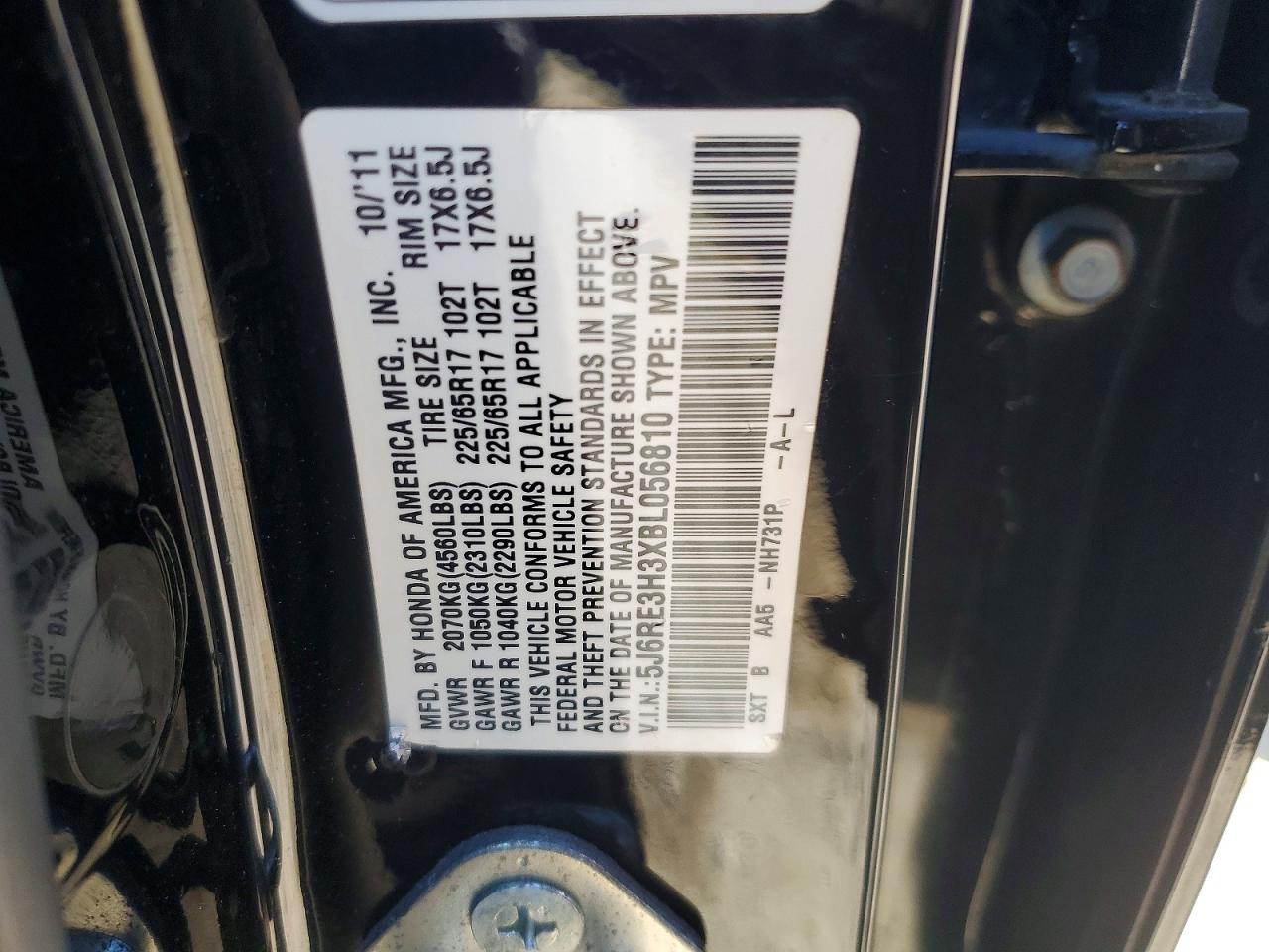 2011 HONDA CR-V LX photo 13