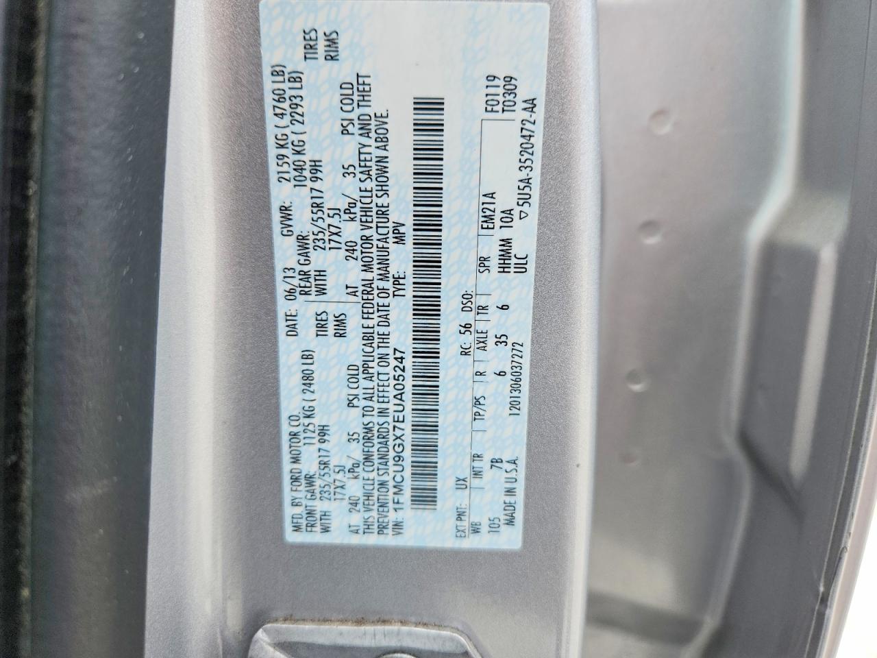 2014 FORD ESCAPE SE photo 13