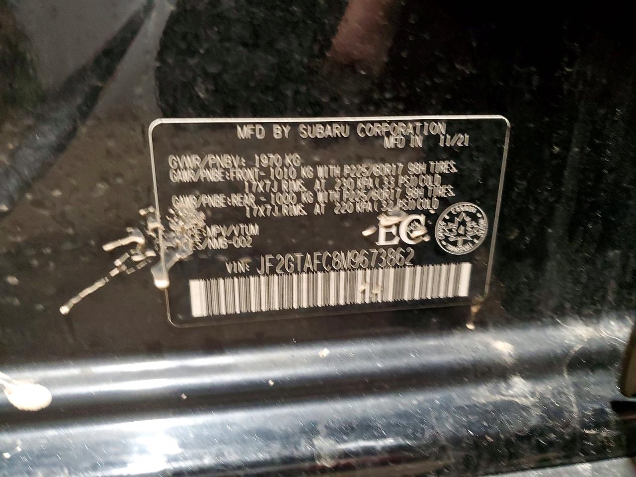 2021 SUBARU CROSSTREK PREMIUM photo 13