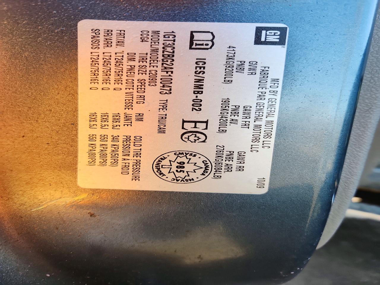 2010 GMC SIERRA C2500 HEAVY DUTY photo 12