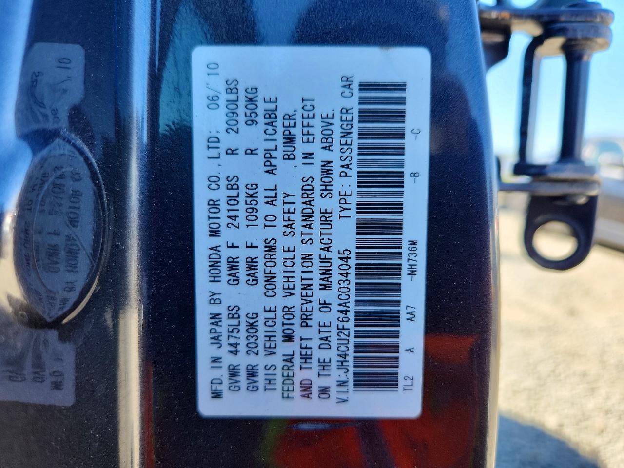 2010 ACURA TSX photo 13