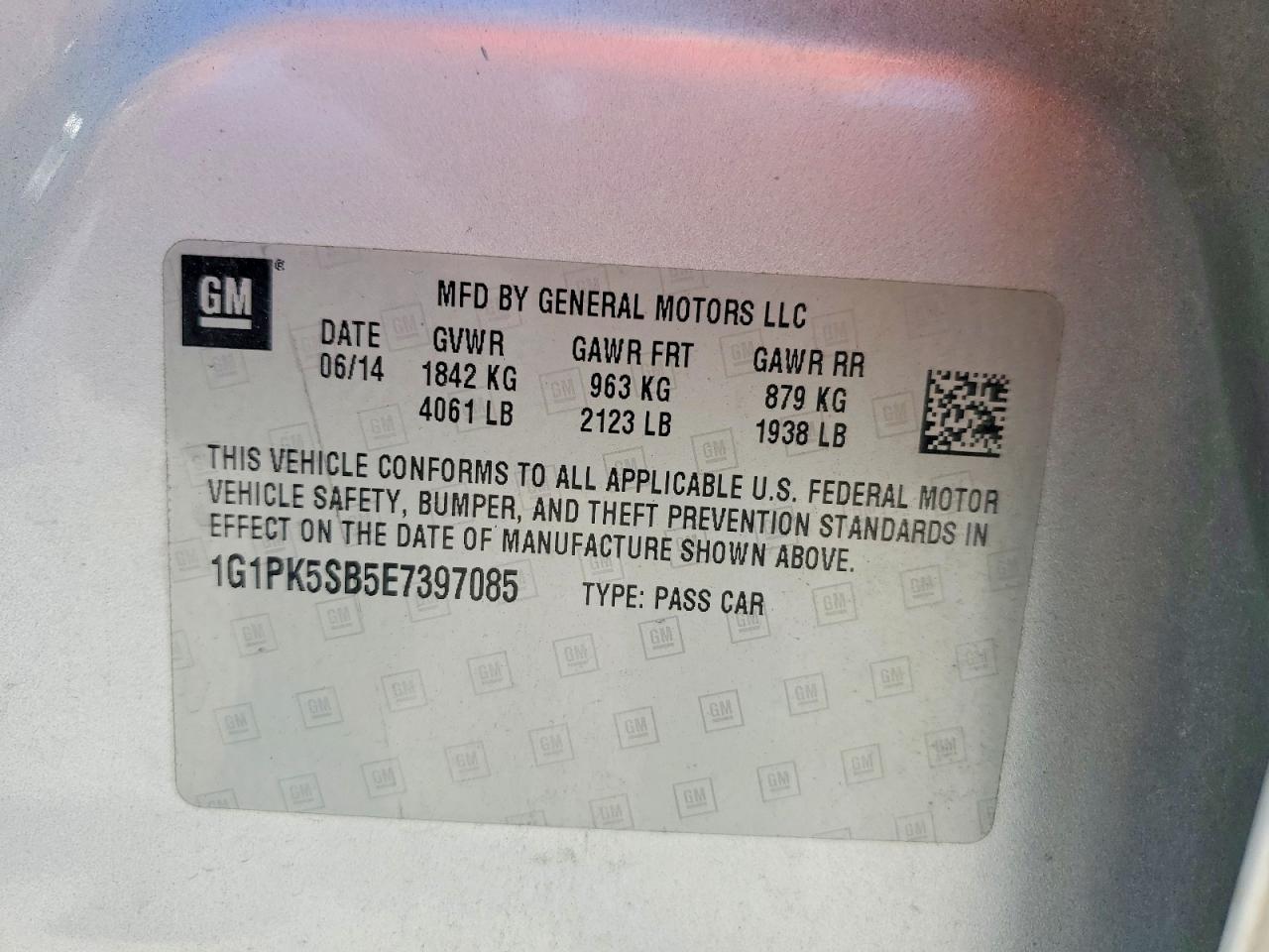 2014 CHEVROLET CRUZE LT photo 34