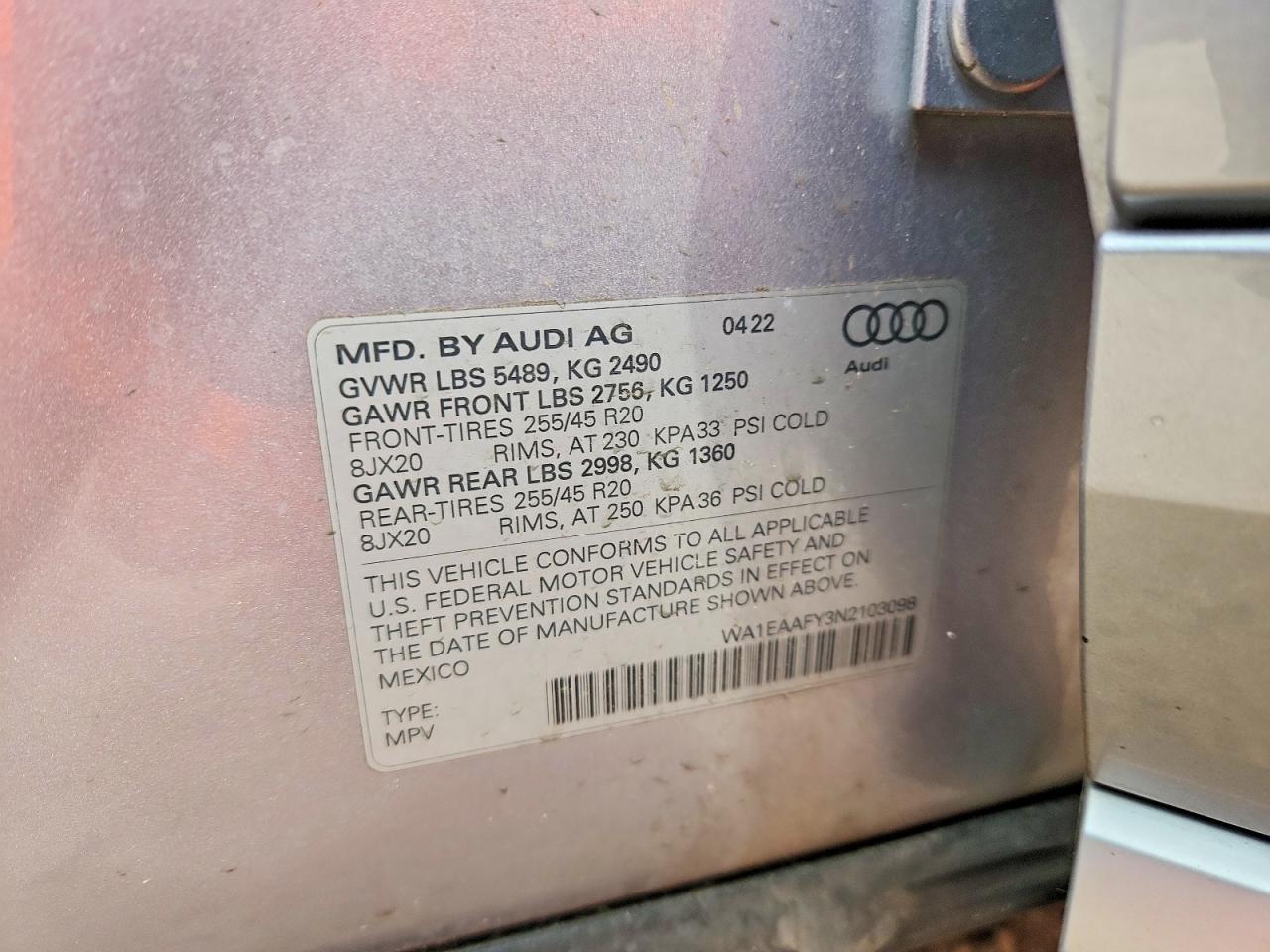 2022 AUDI Q5 PREMIUM PLUS 45 photo 23