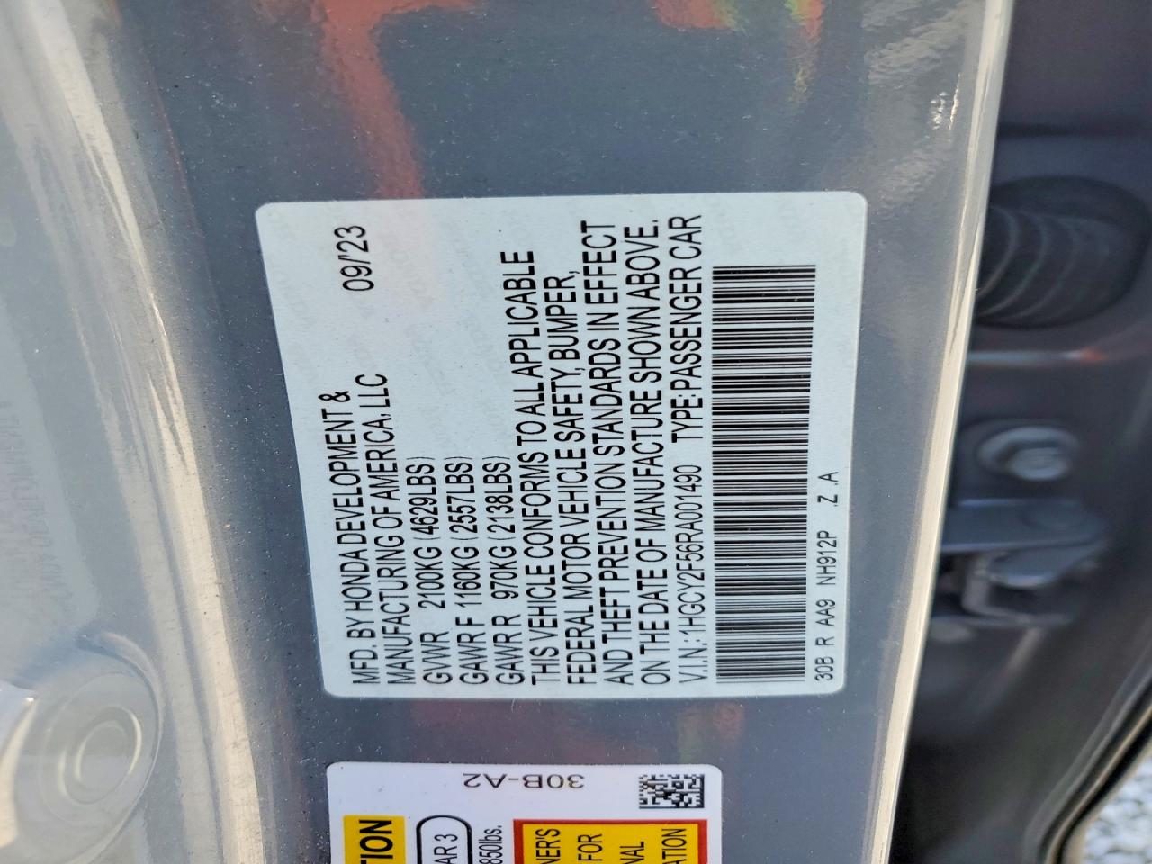 2024 HONDA ACCORD HYBRID SPORT photo 23