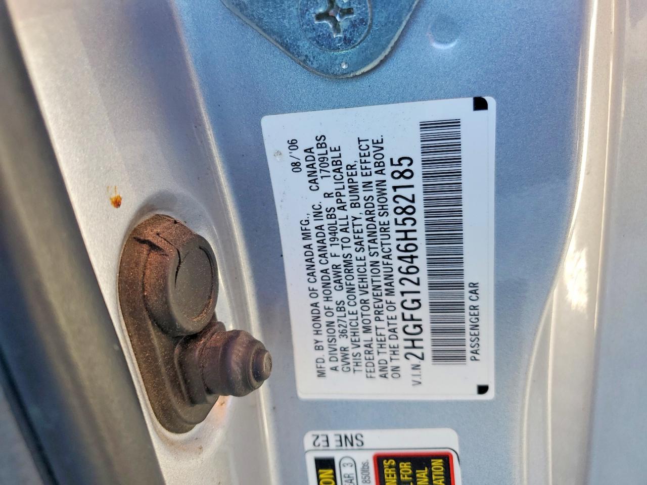 2006 HONDA CIVIC photo 25