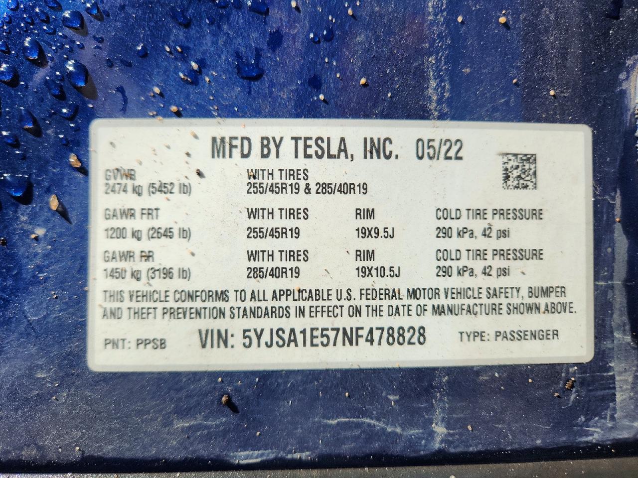 2022 TESLA MODEL S photo 23