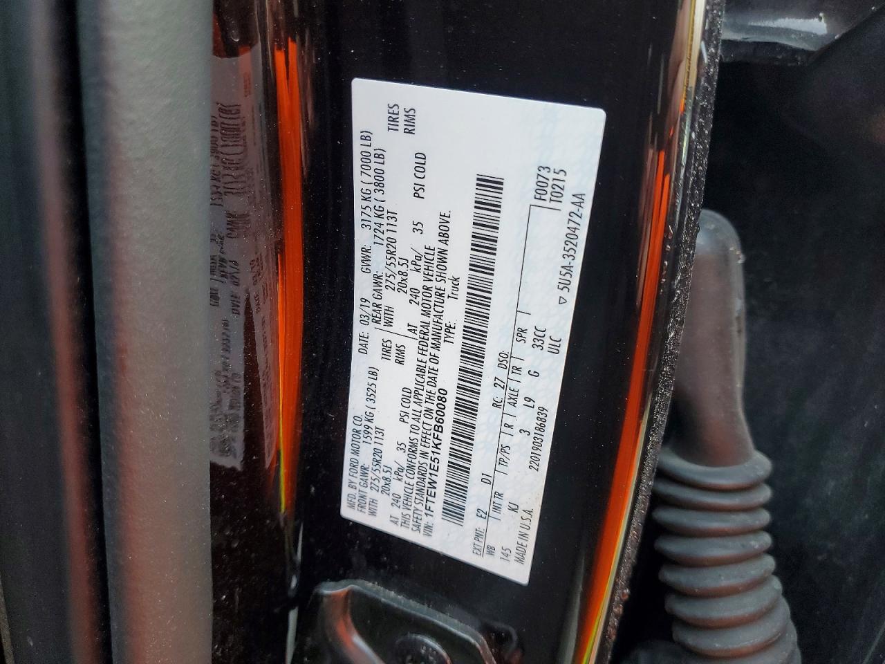 2019 FORD F150 SUPERCREW photo 12