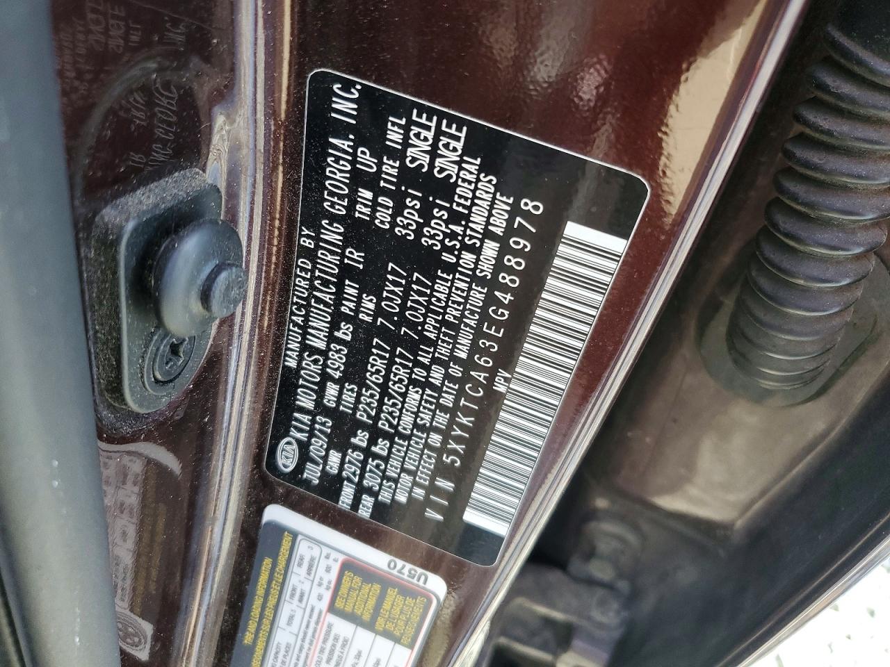 2014 KIA SORENTO LX photo 13