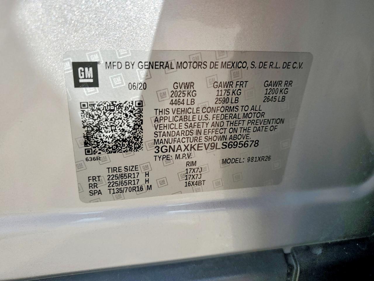 2020 CHEVROLET EQUINOX LT photo 25