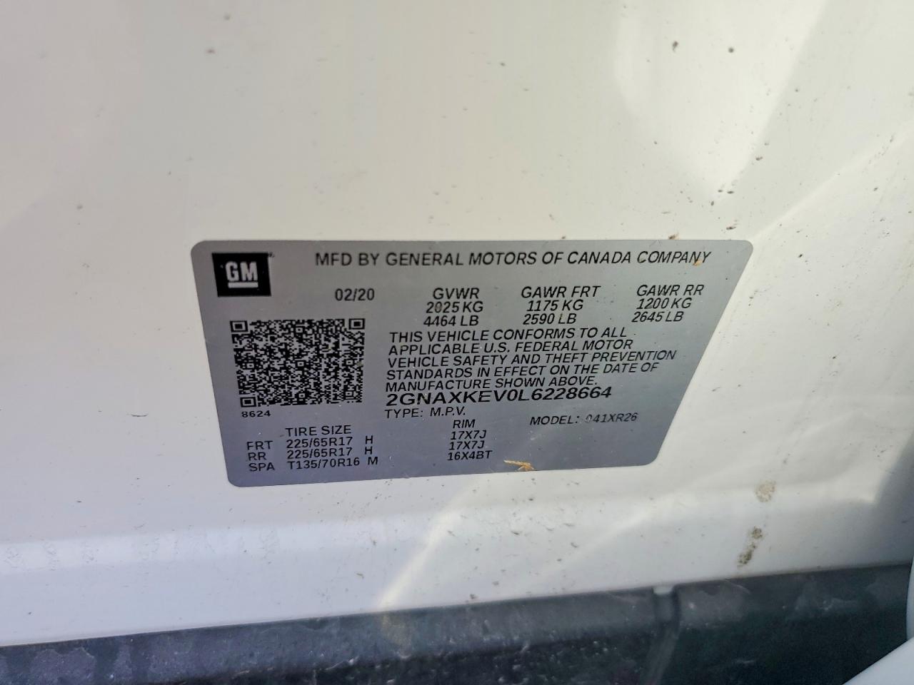 2020 CHEVROLET EQUINOX LT photo 34