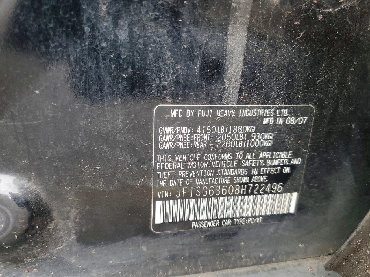 2008 SUBARU FORESTER 2.5X photo 23