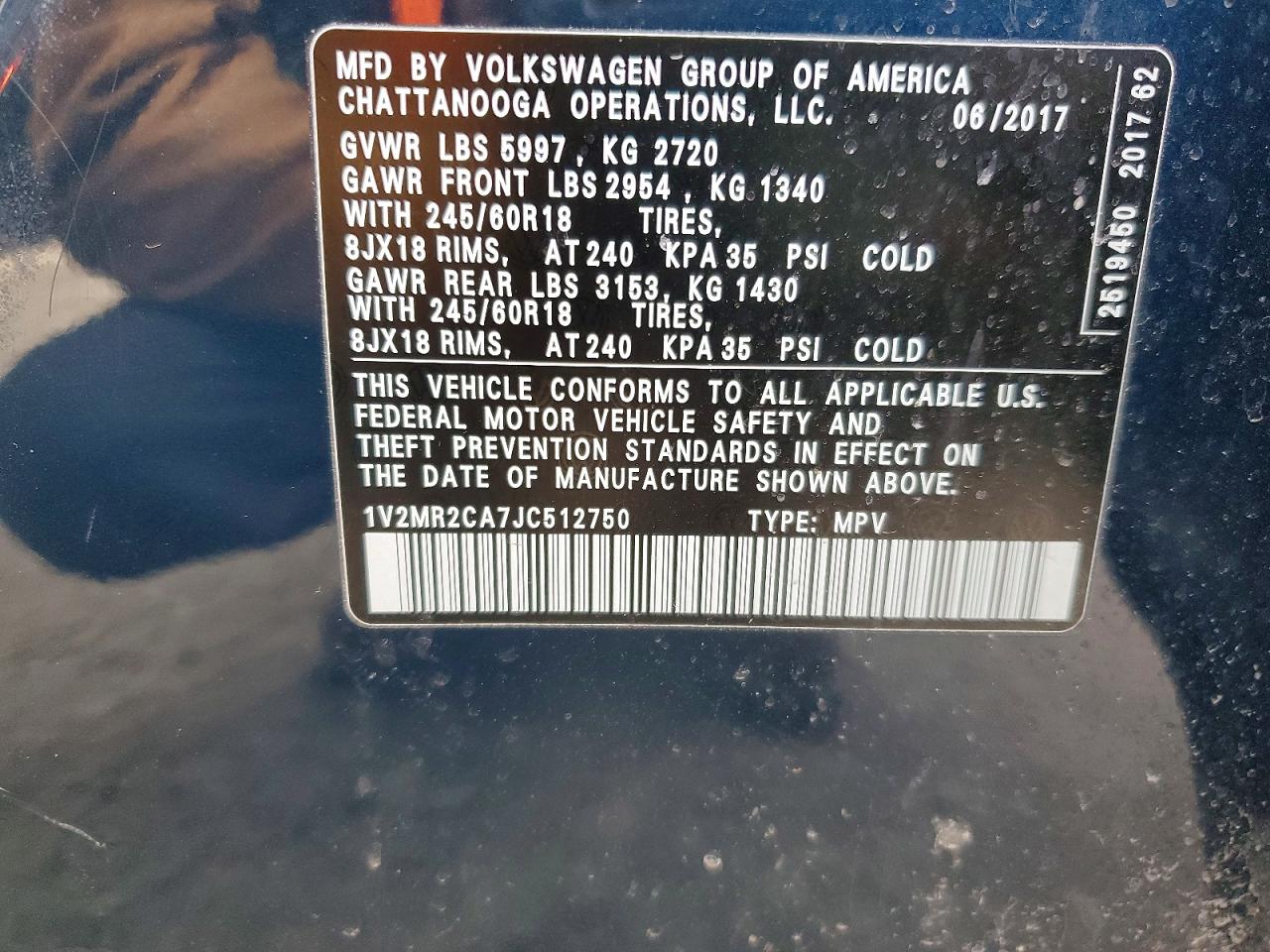 2018 VOLKSWAGEN ATLAS SEL photo 27