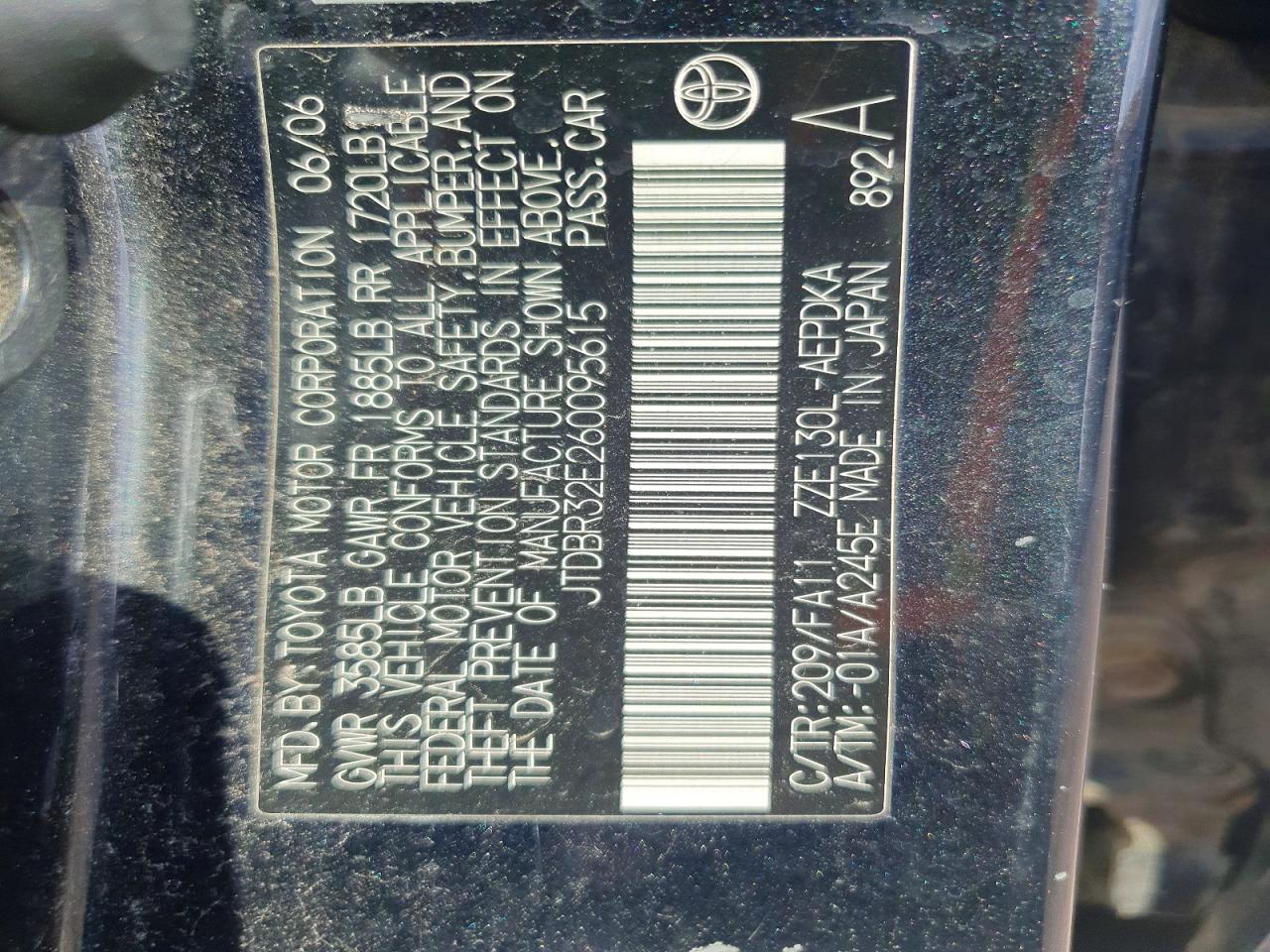 2006 TOYOTA COROLLA CE photo 23