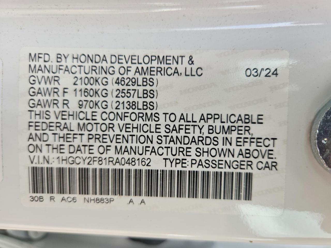 2024 HONDA ACCORD TOURING HYBRID photo 23