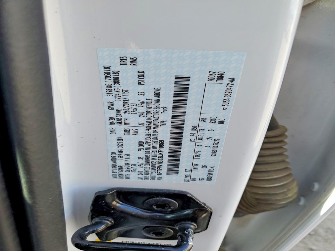 2020 FORD F150 SUPERCREW photo 12